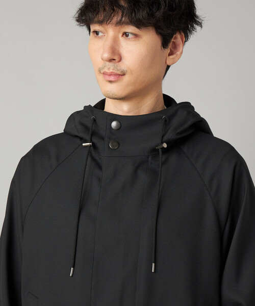 COMME CA MEN(コムサメン)の「尾州産 ウォッシャブルトロ マウンテンパーカ(ブルゾン・メンズ・ブラック/グレー・M/L)」の11枚目の写真
