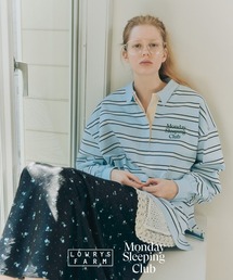LOWRYS FARM | Monday Sleeping Club マルチボーダーポロ 661562(Tシャツ/カットソー)