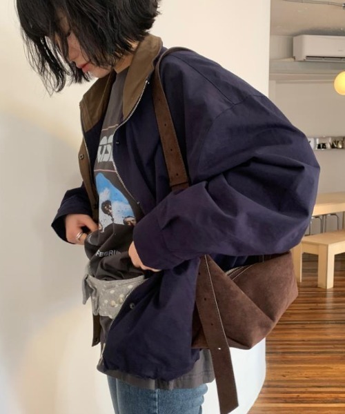semplice（センプリチェ）の「ショートコート【韓国ファッション】（その他アウター・レディース・ネイビー/キャメル・F）」の4枚目の写真