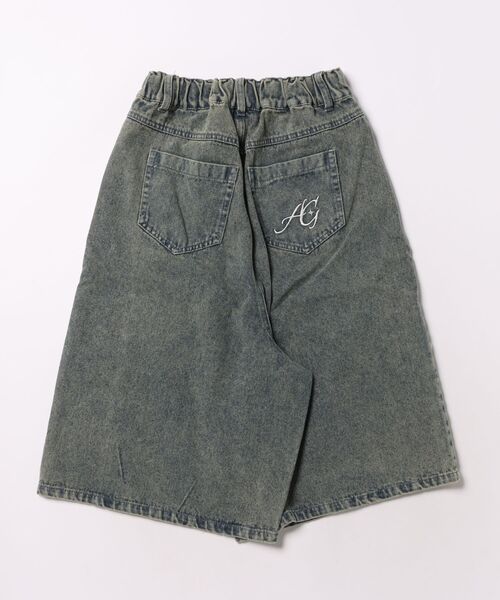ANAP GiRL(アナップガール)の「スピンドル レース デニム ハーフパンツ(デニムパンツ・キッズ・ブルー/ブラック・XS/M/S)」の7枚目の写真