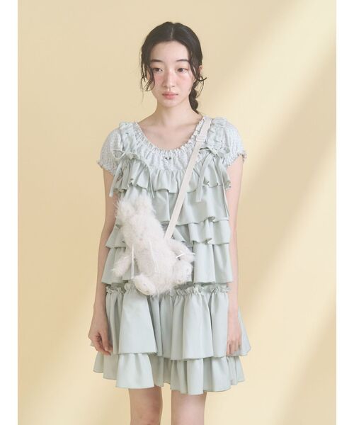 merry jenny（メリージェニー）の「nuku nuku rabbit pouch（ショルダーバッグ・レディース・ピンク/ブラック/アイボリー・FREE）」の13枚目の写真