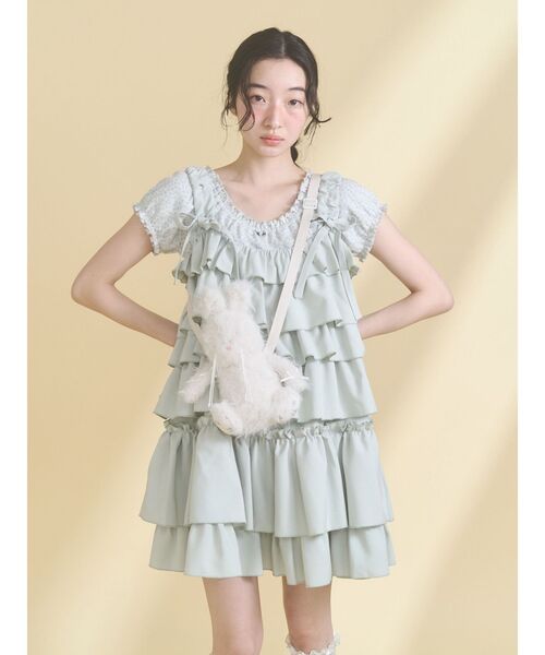 merry jenny（メリージェニー）の「nuku nuku rabbit pouch（ショルダーバッグ・レディース・ピンク/ブラック/アイボリー・FREE）」の14枚目の写真