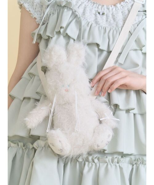 merry jenny（メリージェニー）の「nuku nuku rabbit pouch（ショルダーバッグ・レディース・ピンク/ブラック/アイボリー・FREE）」の15枚目の写真