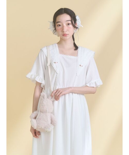 merry jenny（メリージェニー）の「nuku nuku rabbit pouch（ショルダーバッグ・レディース・ピンク/ブラック/アイボリー・FREE）」の16枚目の写真