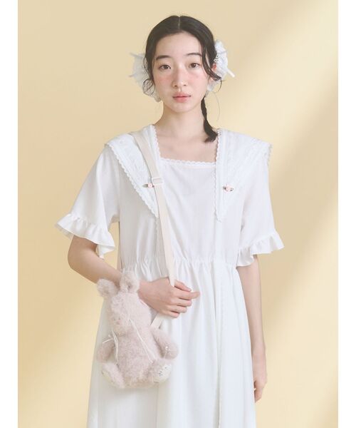 merry jenny（メリージェニー）の「nuku nuku rabbit pouch（ショルダーバッグ・レディース・ピンク/ブラック/アイボリー・FREE）」の17枚目の写真