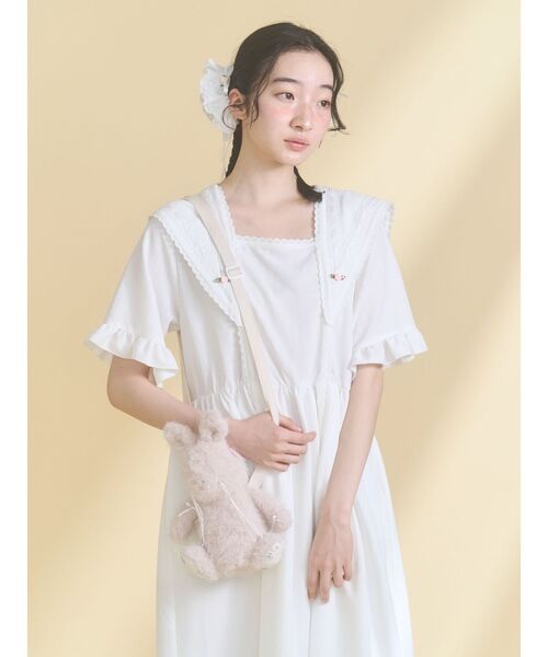 merry jenny（メリージェニー）の「nuku nuku rabbit pouch（ショルダーバッグ・レディース・ピンク/ブラック/アイボリー・FREE）」の18枚目の写真