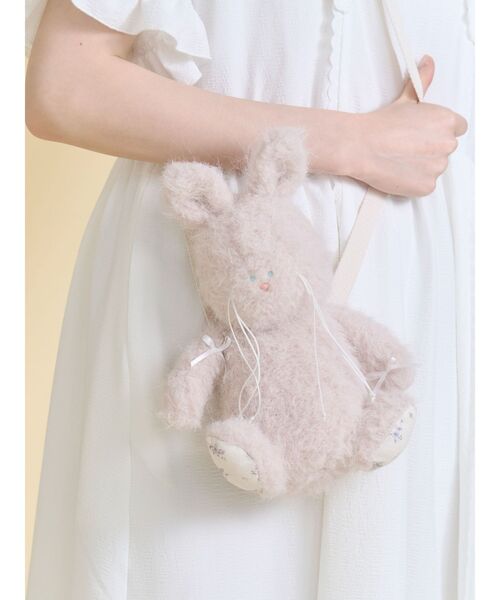 merry jenny（メリージェニー）の「nuku nuku rabbit pouch（ショルダーバッグ・レディース・ピンク/ブラック/アイボリー・FREE）」の19枚目の写真