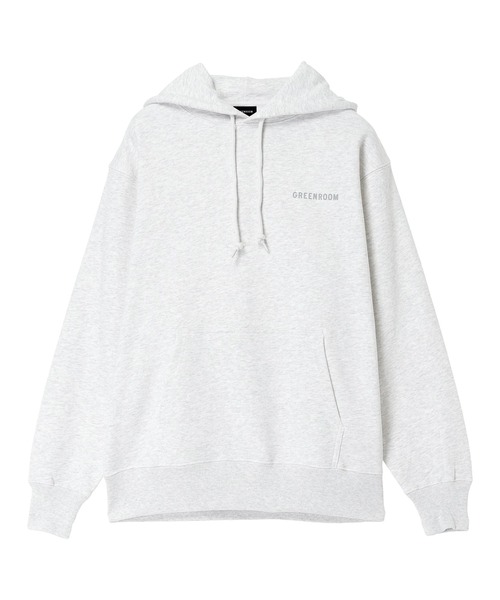 GREENROOM(グリーンルーム)の「【GREENROOM / グリーンルーム】SMALL LOGO PULLOVER HOODIE(パーカー・メンズ・ブラック/アッシュ・MEDIUM/LARGE/X-LARGE)」の1枚目の写真