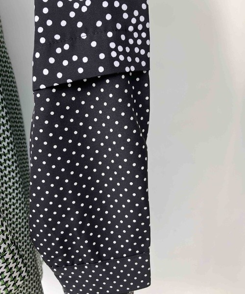 AS KNOW AS plus（アズノゥアズプラス）の「○異素材切り替え フェイクレイヤード シャツワンピース（シャツワンピース・レディース・ブラック系/ブルー系/グリーン系・FREE）」の13枚目の写真