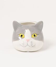 A BAG OF CHIPS（アバッグオブチップス）の「キャットセラミック　フラワーポット（S)（フラワーベース）」