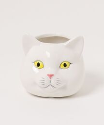 A BAG OF CHIPS（アバッグオブチップス）の「キャットセラミック　フラワーポット（S)（フラワーベース）」