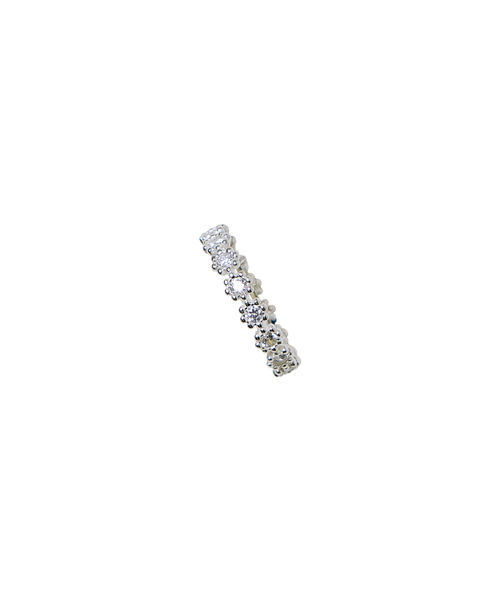 SCALETTO（スカーレット）の「[Silver 925] RA006 Eternity Band Ring（リング・レディース・ブラック/ホワイト・FREE）」の2枚目の写真