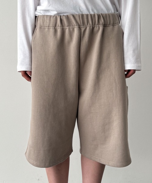 CANAL JEAN（キャナルジーン）の「choice_cnl　スウェットワークハーフパンツ（その他パンツ・レディース・ベージュ/ブラック・ONE SIZE）」の9枚目の写真