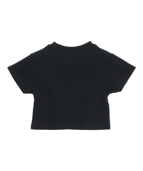 ANAP kids（アナップキッズ）の「*メタルシルバーエンジェルロゴリブトップス（Tシャツ/カットソー・キッズ・ホワイト/ブラック/ホワイト×ブラック/マルチ・120/110/130）」の10枚目の写真