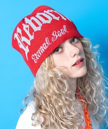 キャピタル ハンドニット フィッシャーマンキャップ 赤系 ニット帽 ビーニー RACAL（ラカル） リブニット cap フィッシャーマンキャップ メンズ