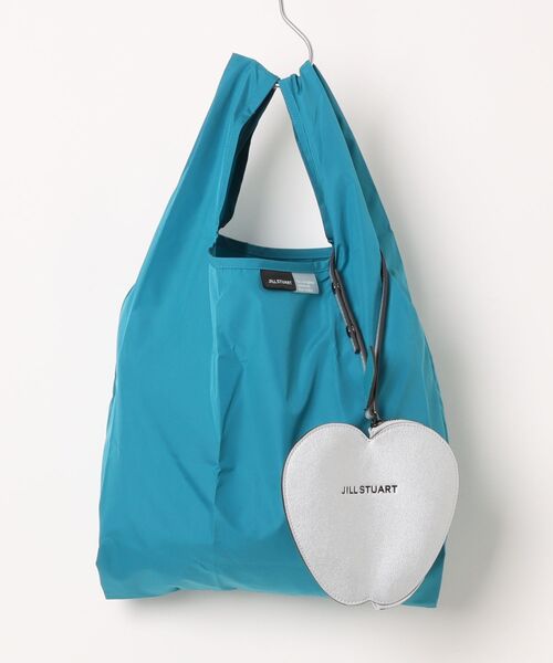 JILL STUART(ジルスチュアート)の「【 JILL STUART(ジル スチュアート)】アップルポーチ付きレインバッグ(エコバッグ/サブバッグ・レディース・ターコイズブルー系/フューシャピンク/ベージュ/ブラック・FREE)」の1枚目の写真