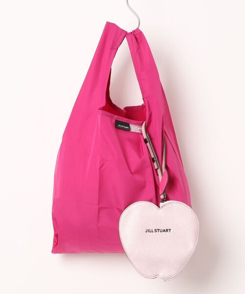 JILL STUART(ジルスチュアート)の「【 JILL STUART(ジル スチュアート)】アップルポーチ付きレインバッグ(エコバッグ/サブバッグ・レディース・ターコイズブルー系/フューシャピンク/ベージュ/ブラック・FREE)」の4枚目の写真