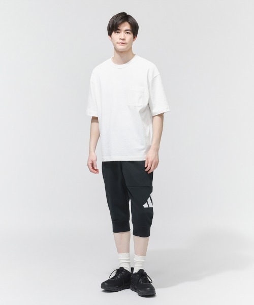 adidas(アディダス)の「【別注】アディダス adidas マストハブ レギュラーフィット フレンチテリー カフ付き裾 7分丈パンツ 限定コラボ(スウェットパンツ・メンズ・ブラック/グレー・LL/3L/S/M/L)」の6枚目の写真