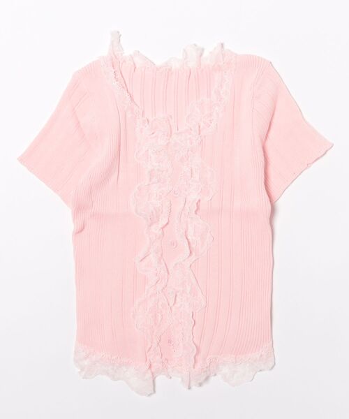 Alvia(アルビア)の「レースフリルドッキングニット(ニット/セーター・レディース・ピンク/ホワイト/ブラック・M)」の20枚目の写真