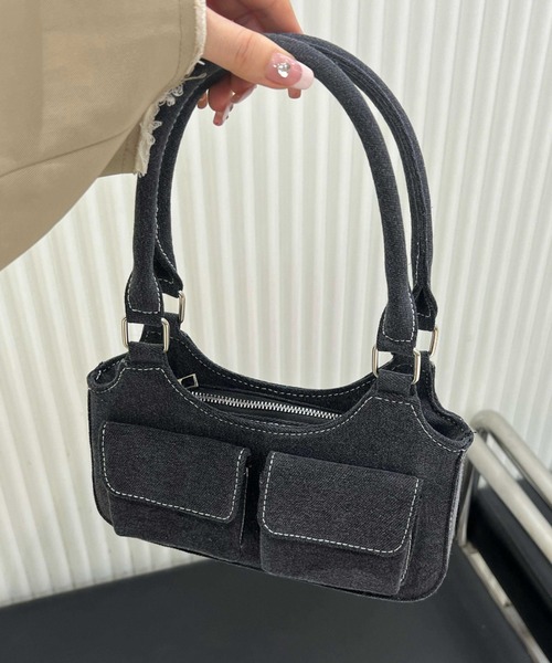mebole（メボレ）の「Denim Stitch Pocket Bag（ハンドバッグ・レディース・インディゴブルー・FREE）」の12枚目の写真