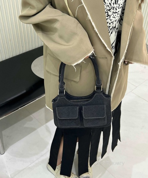 mebole（メボレ）の「Denim Stitch Pocket Bag（ハンドバッグ・レディース・インディゴブルー・FREE）」の8枚目の写真