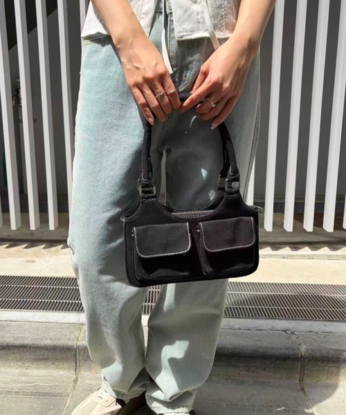 mebole（メボレ）の「Denim Stitch Pocket Bag（ハンドバッグ・レディース・インディゴブルー・FREE）」の15枚目の写真