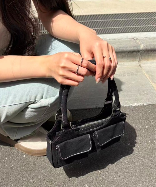 mebole（メボレ）の「Denim Stitch Pocket Bag（ハンドバッグ・レディース・インディゴブルー・FREE）」の17枚目の写真