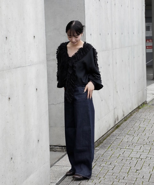 YANUK（ヤヌーク）の「[YANUK/ヤヌーク]MARY (Baggy Straight) OWI（デニムパンツ・レディース・インディゴブルー・26/25/24/23/27）」の12枚目の写真