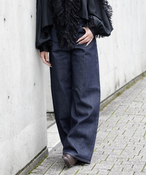 YANUK（ヤヌーク）の「[YANUK/ヤヌーク]MARY (Baggy Straight) OWI（デニムパンツ・レディース・インディゴブルー・26/25/24/23/27）」の14枚目の写真