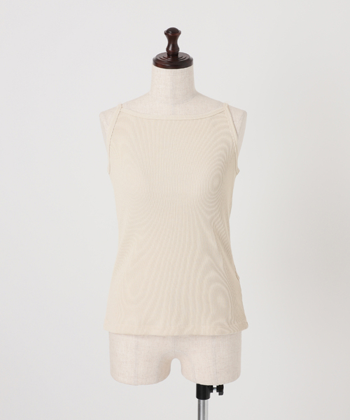 Spick & Span(スピックアンドスパン)の「カップ付きT/Cボートネックキャミ(キャミソール・レディース・ブラック/アイボリー/ブラウン系その他・36/38)」の22枚目の写真