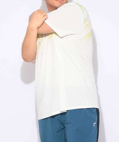 EXCELLENT FINE(エクセレント ファイン)の「Tシャツ 半袖 グラデーション メンズ 大きいサイズ ドライ ストレッチ クルーネック カットソー EXCELLENT FINE (エクセレントファイン)(Tシャツ/カットソー・メンズ・ネイビー/ホワイト/ブラック・X1(3L~4L)/X2(4L~5L)/X3(6L~7L))」の7枚目の写真