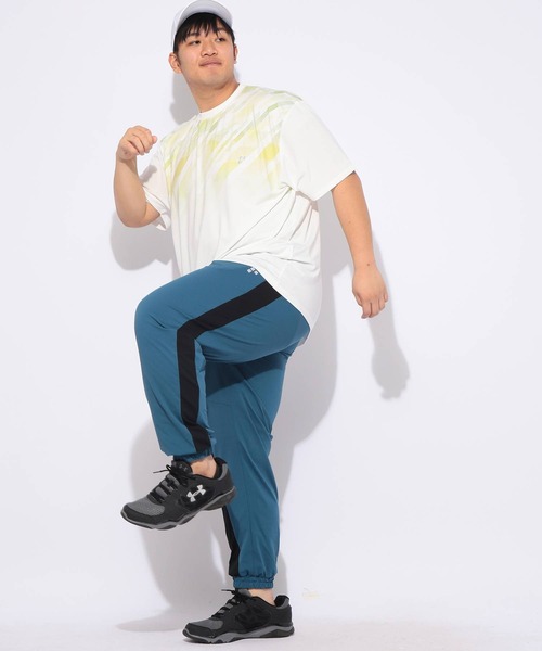 EXCELLENT FINE(エクセレント ファイン)の「Tシャツ 半袖 グラデーション メンズ 大きいサイズ ドライ ストレッチ クルーネック カットソー EXCELLENT FINE (エクセレントファイン)(Tシャツ/カットソー・メンズ・ネイビー/ホワイト/ブラック・X1(3L~4L)/X2(4L~5L)/X3(6L~7L))」の9枚目の写真