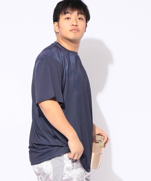 EXCELLENT FINE(エクセレント ファイン)の「Tシャツ 半袖 グラデーション メンズ 大きいサイズ ドライ ストレッチ クルーネック カットソー EXCELLENT FINE (エクセレントファイン)(Tシャツ/カットソー・メンズ・ネイビー/ホワイト/ブラック・X1(3L~4L)/X2(4L~5L)/X3(6L~7L))」の18枚目の写真