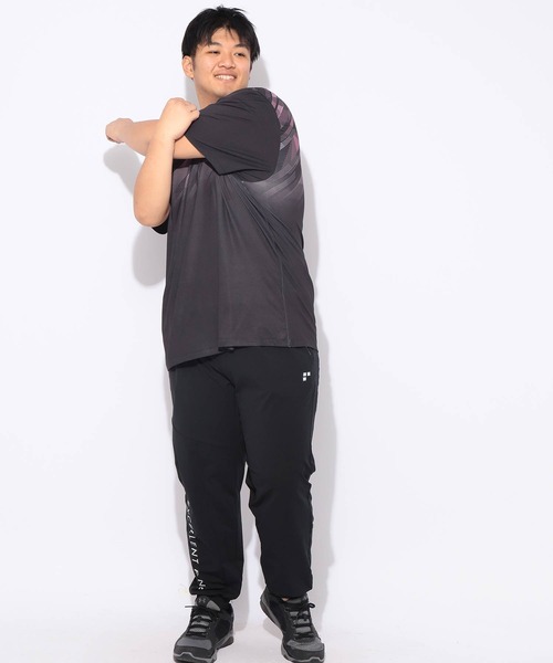 EXCELLENT FINE(エクセレント ファイン)の「Tシャツ 半袖 グラデーション メンズ 大きいサイズ ドライ ストレッチ クルーネック カットソー EXCELLENT FINE (エクセレントファイン)(Tシャツ/カットソー・メンズ・ネイビー/ホワイト/ブラック・X1(3L~4L)/X2(4L~5L)/X3(6L~7L))」の12枚目の写真