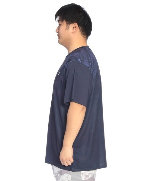 EXCELLENT FINE(エクセレント ファイン)の「Tシャツ 半袖 グラデーション メンズ 大きいサイズ ドライ ストレッチ クルーネック カットソー EXCELLENT FINE (エクセレントファイン)(Tシャツ/カットソー・メンズ・ネイビー/ホワイト/ブラック・X1(3L~4L)/X2(4L~5L)/X3(6L~7L))」の20枚目の写真