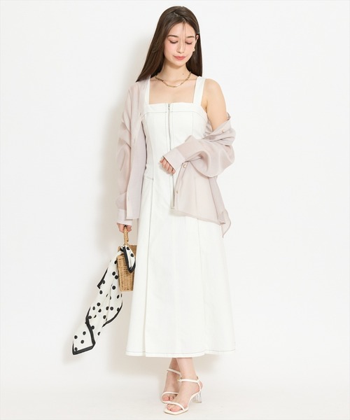 WILLSELECTION（ウィルセレクション）の「エアリーシアーシャツ（シャツ/ブラウス・レディース・ピンク/オフホワイト/ライトグレー・FREE）」の21枚目の写真