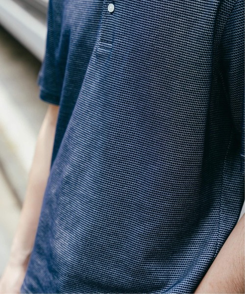 EDIFICE(エディフィス)の「"吸水速乾&高通気機能" COOLMAX ハニカムボーダー ポロシャツ(Tシャツ/カットソー・メンズ・グレー/ブラック/ネイビー/ブルー系その他・SMALL/MEDIUM/LARGE/X-LARGE)」の13枚目の写真