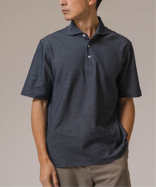 EDIFICE(エディフィス)の「"吸水速乾&高通気機能" COOLMAX ハニカムボーダー ポロシャツ(Tシャツ/カットソー・メンズ・グレー/ブラック/ネイビー/ブルー系その他・SMALL/MEDIUM/LARGE/X-LARGE)」の14枚目の写真