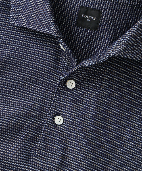 EDIFICE(エディフィス)の「COOLMAX ハニカムボーダー ポロシャツ(Tシャツ/カットソー・メンズ・グレー/ブラック/ネイビー/ブルー系その他/チャコールグレー・SMALL/MEDIUM/LARGE/X-LARGE)」の13枚目の写真