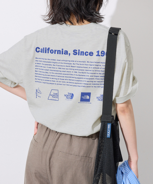 THE NORTH FACE（ザノースフェイス）の「《追加》THE NORTH FACE/ノースフェイス Historical Logo Tee NT32407（Tシャツ/カットソー・レディース・ネイビー/ホワイト/グレー・MEDIUM）」の2枚目の写真