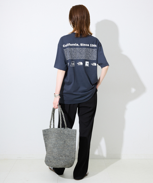 THE NORTH FACE（ザノースフェイス）の「《追加》THE NORTH FACE/ノースフェイス Historical Logo Tee NT32407（Tシャツ/カットソー・レディース・ネイビー/ホワイト/グレー・MEDIUM）」の15枚目の写真