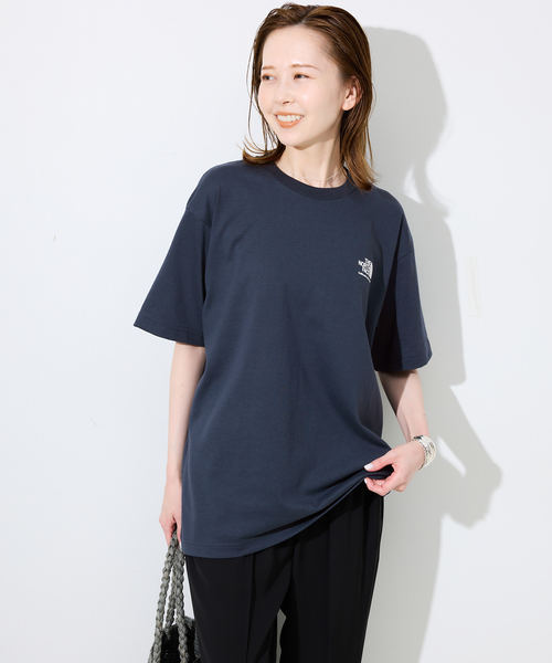 THE NORTH FACE（ザノースフェイス）の「《追加》THE NORTH FACE/ノースフェイス Historical Logo Tee NT32407（Tシャツ/カットソー・レディース・ネイビー/ホワイト/グレー・MEDIUM）」の16枚目の写真
