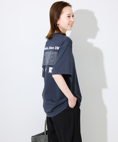 THE NORTH FACE（ザノースフェイス）の「《追加》THE NORTH FACE/ノースフェイス Historical Logo Tee NT32407（Tシャツ/カットソー・レディース・ネイビー/ホワイト/グレー・MEDIUM）」の18枚目の写真