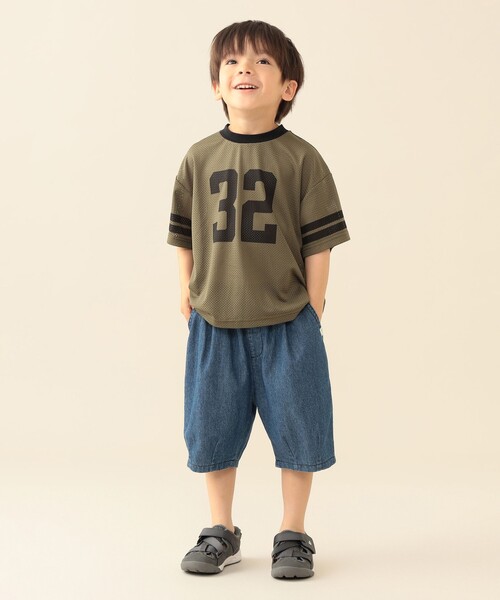 BEAMS mini(ビームスミニ)の「ナンバリング メッシュ Tシャツ 2026SS (90~140cm) 子供服 夏物 キッズ プチプラ 人気 スポーティ(Tシャツ/カットソー・キッズ・グレー/カーキ・140/120/130/110/100/90)」の19枚目の写真