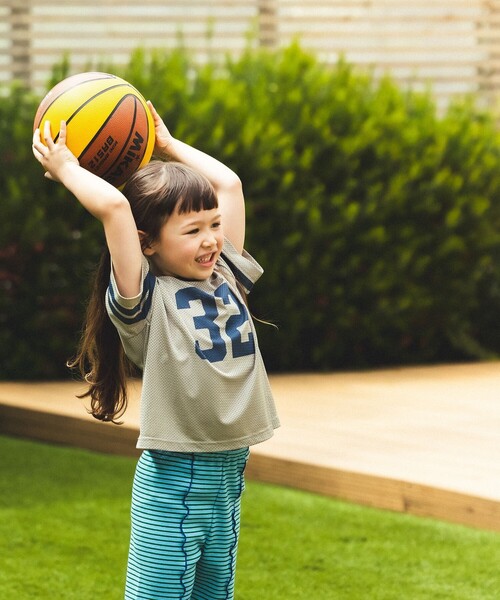 BEAMS mini(ビームスミニ)の「ナンバリング メッシュ Tシャツ 2026SS (90~140cm) 子供服 夏物 キッズ プチプラ 人気 スポーティ(Tシャツ/カットソー・キッズ・グレー/カーキ・140/120/130/110/100/90)」の18枚目の写真