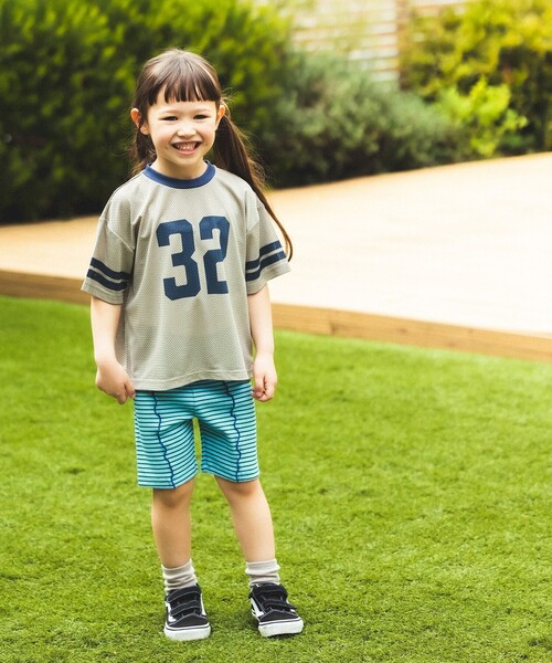 BEAMS mini(ビームスミニ)の「ナンバリング メッシュ Tシャツ 2026SS (90~140cm) 子供服 夏物 キッズ プチプラ 人気 スポーティ(Tシャツ/カットソー・キッズ・グレー/カーキ・140/120/130/110/100/90)」の17枚目の写真