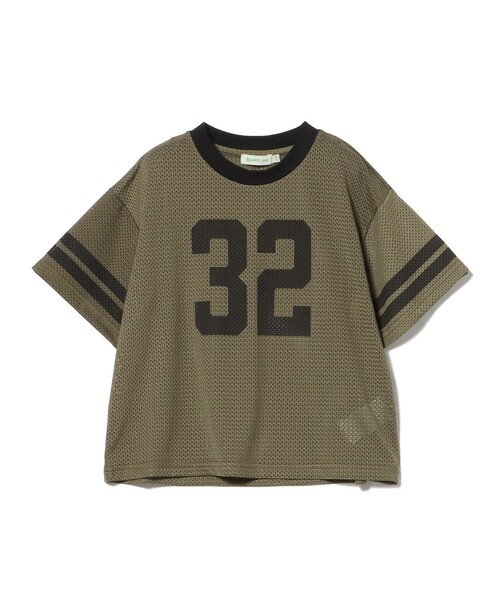 BEAMS mini(ビームスミニ)の「ナンバリング メッシュ Tシャツ 2026SS (90~140cm) 子供服 夏物 キッズ プチプラ 人気 スポーティ(Tシャツ/カットソー・キッズ・グレー/カーキ・140/120/130/110/100/90)」の16枚目の写真