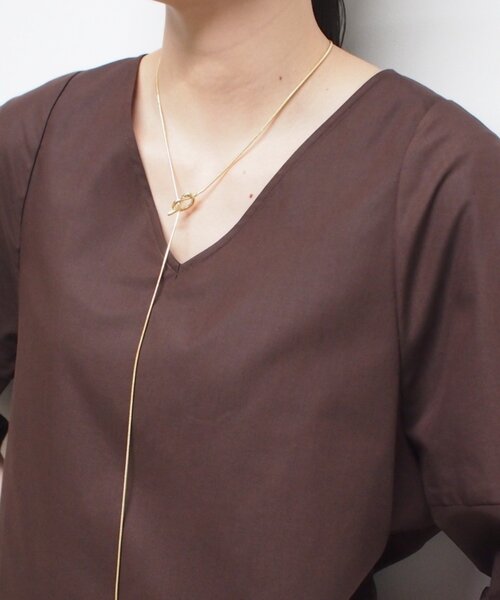 LOUNGEDRESS（ラウンジドレス）の「【GALENA/ガレナ】ノットロングネックレス（リング・レディース・シルバー/ゴールド・FREE）」の5枚目の写真