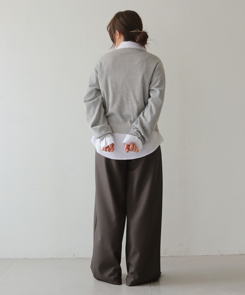 cheriella（シェリエラ）の「【cheriella】シルバーボタンニットカーディガン　SILVER BUTTON KNIT CARDIGAN（カーディガン/ボレロ・レディース・アイボリー/ベージュ/杢グレー/チャコールグレー・FREE）」の12枚目の写真