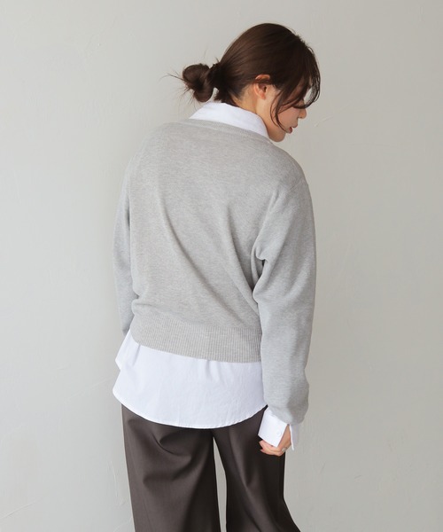 cheriella（シェリエラ）の「【cheriella】シルバーボタンニットカーディガン　SILVER BUTTON KNIT CARDIGAN（カーディガン/ボレロ・レディース・アイボリー/ベージュ/杢グレー/チャコールグレー・FREE）」の14枚目の写真